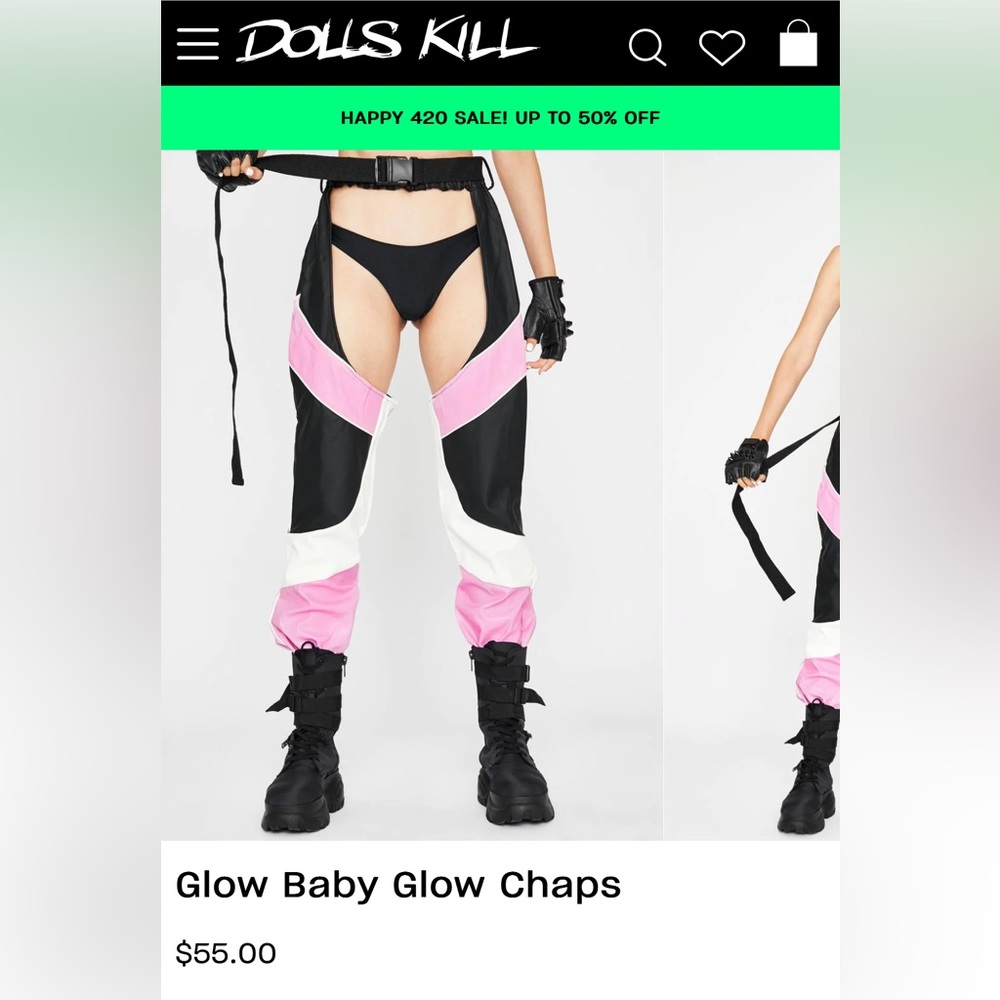 Chaps with Buckle Belt